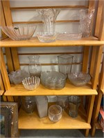 Large lot of glassware