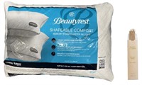 Comfort Memory Foam Cluster Jumbo Pillow (2 Pack)