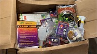 Large box of new reptile accessories