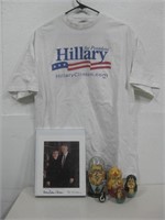 Assorted Hillary & Bill Clinton Items See Info