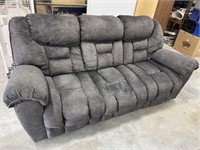 Grey Reclining Sofa 92x36x40