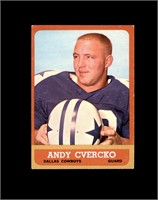 1963 Topps #78 Andy Cvercko SP EX to EX-MT+