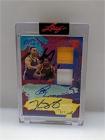 Curry Durant 2023 Leaf Dual Jersey Auto 3/7