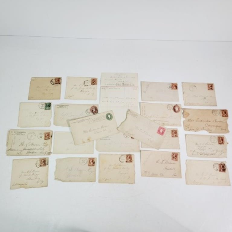 1885-1898 Lot of posted envelopes