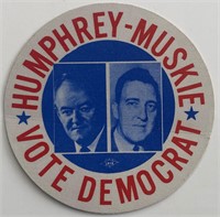 Hubert Humphrey Vote Democrat sticker