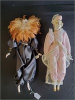 (2) Marti Gras Porcelain Dolls