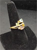Multi Color Gemstone Ring Size 8