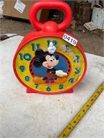 Mattel Mickey Mouse Clock- toy- 1981