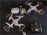 (2) Drones With Remotes