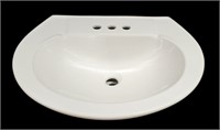 NEW WHITE PORCELAIN BATHROOM SINK - NO SHIPPING