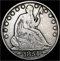 1854-O Arws Seated Liberty Half Dollar LIGHTLY