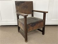 Early Mission Oak Arm Chair