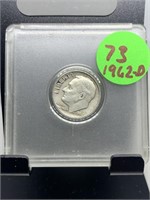 1962-D ROOSEVELT SILVER DIME