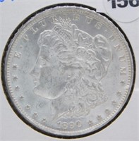 1890-O Morgan Silver Dollar, Nice Luster.