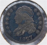 1827 Bust Dime, Extra Fine.