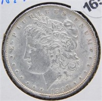 1897 Morgan Silver Dollar, Nice Luster.