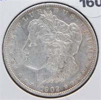 1902-S Morgan Silver Dollar, Nice Luster.