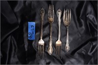 5.7 oz Gorham sterling 4 forks