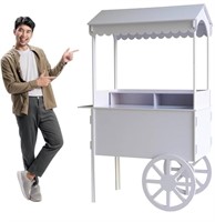 Candy Cart with Shelf and Wheels