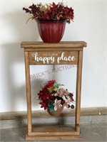 This is Our Happy Place Wooden Plant Stand