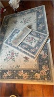 Three newer designed rugs, all matching and