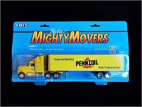 ERTL Replica Mighty Movers Kenworth T600A Pennzoil