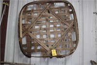 Authenic Wooden Slatted Tobacco Basket