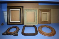 Six Ornate Wooden Frames