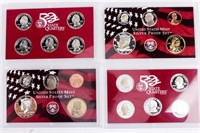 Coin 2001 & 2002 United States Silver Proof Sets