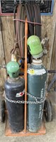 Oxygen acetylene torch kit with cart and
