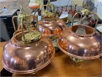 3-HANGING COPPER LAMPS