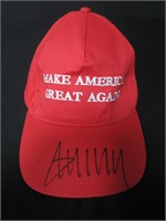 Donald Trump Signed Red MAGA Hat W/Coa
