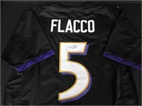 Joe Flacco Signed Black Ravens Jersey JSA Coa
