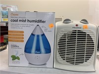 Fan and humidifier