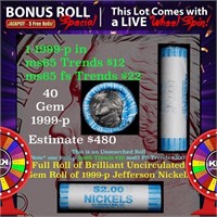 CRAZY Nickel Wheel Buy THIS 1999-p solid  BU Jeffe