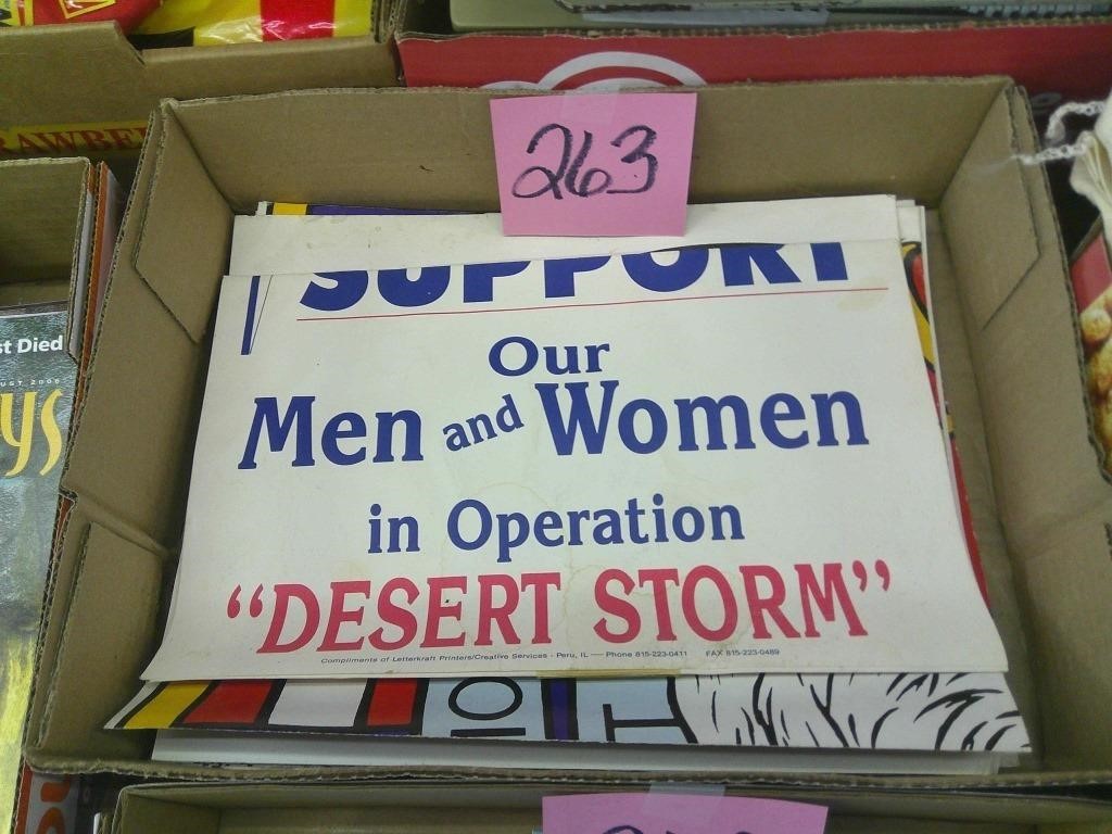 Support our Men and Women Desert Storm Posters