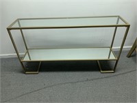 Brass & Glass Sofa Table
