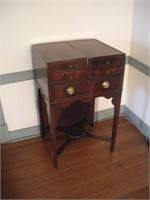 Antique Fold away Vanity, 23/46x19x56