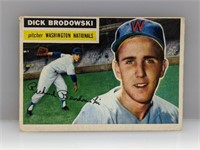 1956 Topps #157 Dick Brodowski (Grey Back)