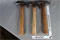 Three (3)  Blue Grass hammers