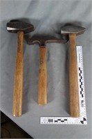 Three (3) Blue Grass hammers