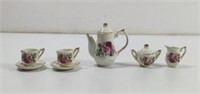 Vintage Doll House Porcelain Rose Miniature Tea