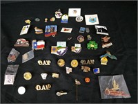 999 FINE SILVER VETERANS PIN & COLLECTABLE PINS