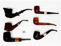 Lot of 6 Vintage Estate Pipes Stanwell Ben Wade