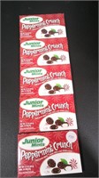 Lot of 5 Boxes - Junior Mints Peppermint Crunch