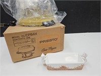 Presto Corn Popper & Cracker Dish