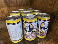 8 Terry Bradshaw Iron City Beer cans tabs intact