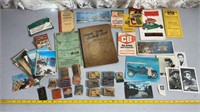 Vintage Match Books, Match Boxes, Postcards,