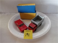 2-Matchbox Vehicles w/Homemade Boxes