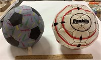 2- Soccer balls-Wilson soft & Franklin needs air